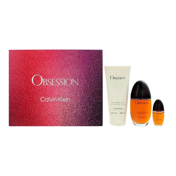 Calvin Klein Obsession 3 Piece Eau de Parfum Gift Set For Women 