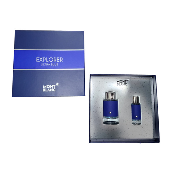 Mont Blanc Men's 2 PC Explorer Ultra Blue Gift Set 