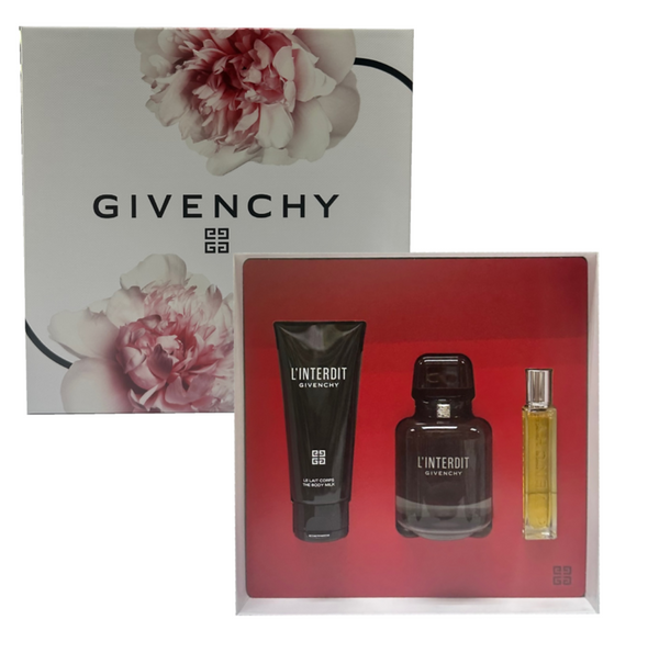 Givenchy L'interdit Rouge 3 Pcs Eau De Parfum Set For Women (NEW)