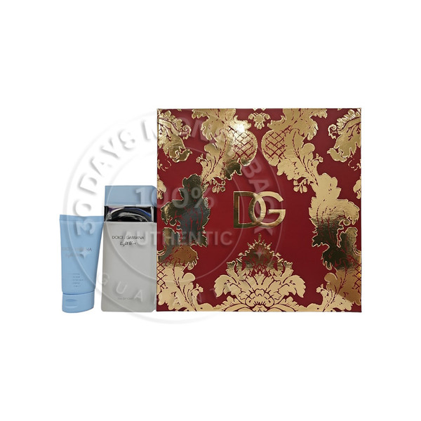 Dolce & Gabbana Light Blue 2 Pc Women Gift Set (3.3 oz EDT& 1.7 oz Body Cream)