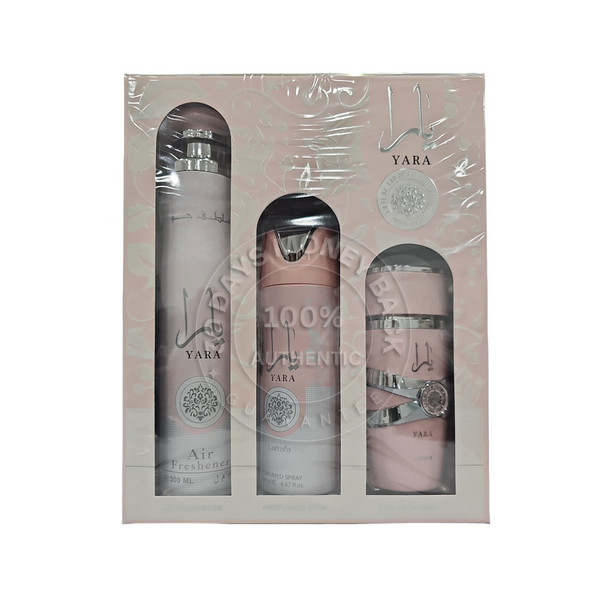 Lattafa Yara Eau De Parfum 3 Pc Gift Set For Women
