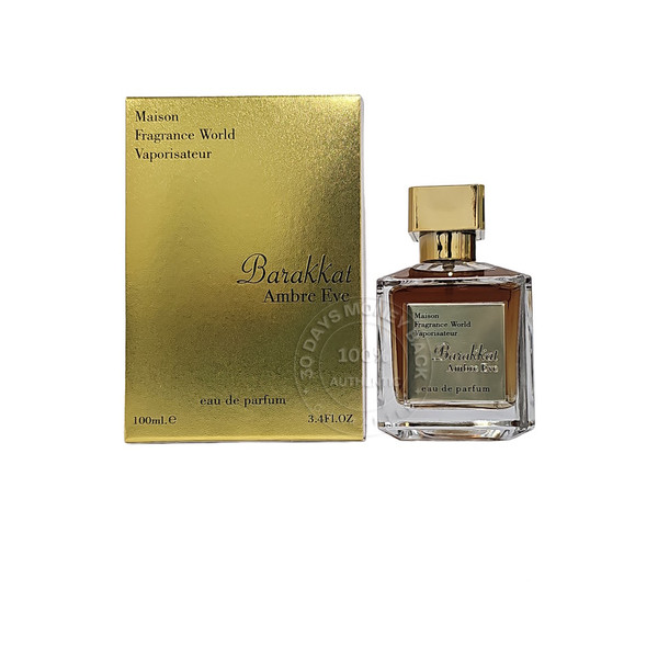 Barakkat Ambre Eve By Fragrance World EDP 3.4 oz / 100 ml Unisex Spray