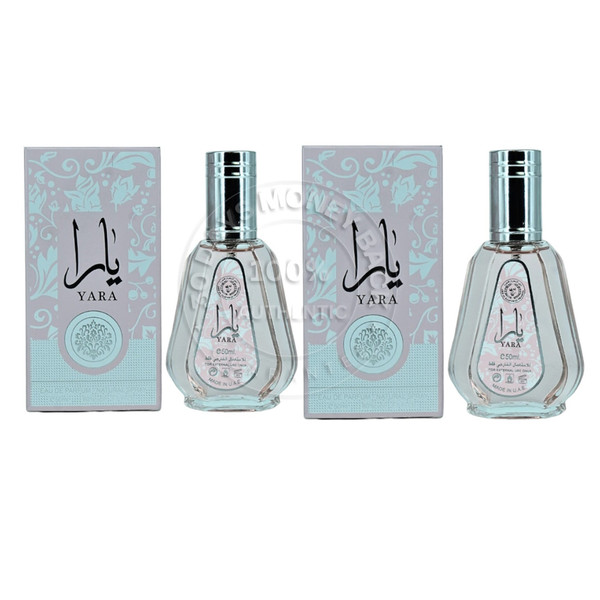 Lattafa Yara Eau De Parfum 1.7 oz / 50 ml Women's Spray (Pack of 2)