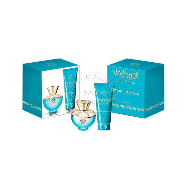 Versace Dylan Turquoise Eau De Toilette 2 Piece Travel Set For Women