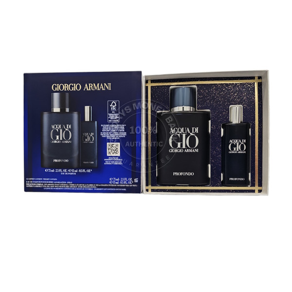 Giorgio Armani Acqua Di Gio Profondo EDP 2PCS Gift Set For Men