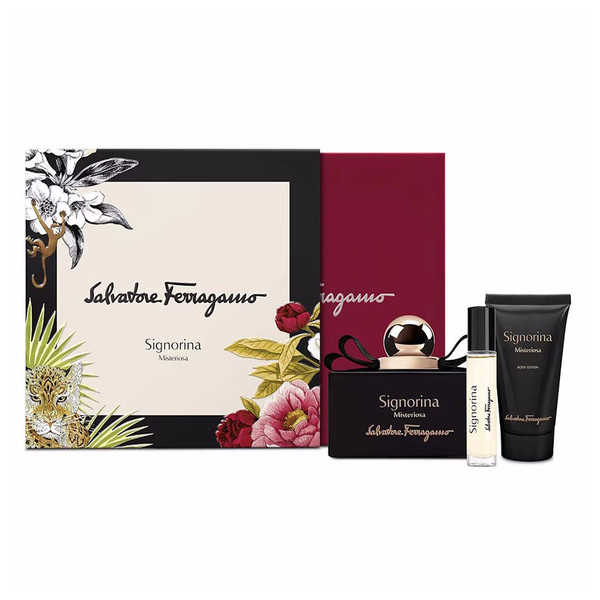 Salvatore Ferragamo Signorina Misteriosa Eau De Parfum 3 Pc Set For Women Salvatore Ferragamo Signorina Misteriosa Eau De Parfum 3 Pc Set For Women