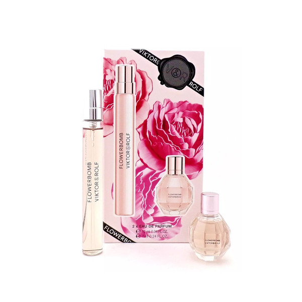  Viktor Rolf Flowerbomb Eau De Parfum 2PC Travel Set For Women