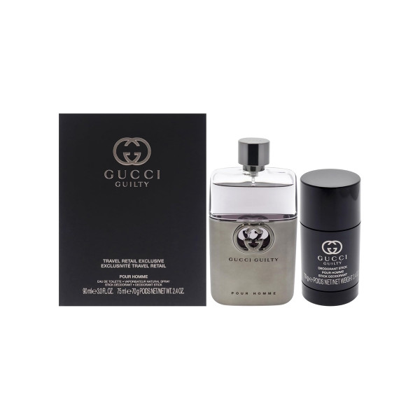 Gucci Guilty Pour Homme 2pc Gift Set 3.3 oz EDT + Deodorant Stick for Men