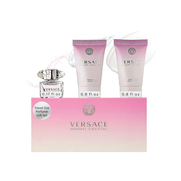 Versace Bright Crystal 3 PCS EDT Mini Splash Gift Set
