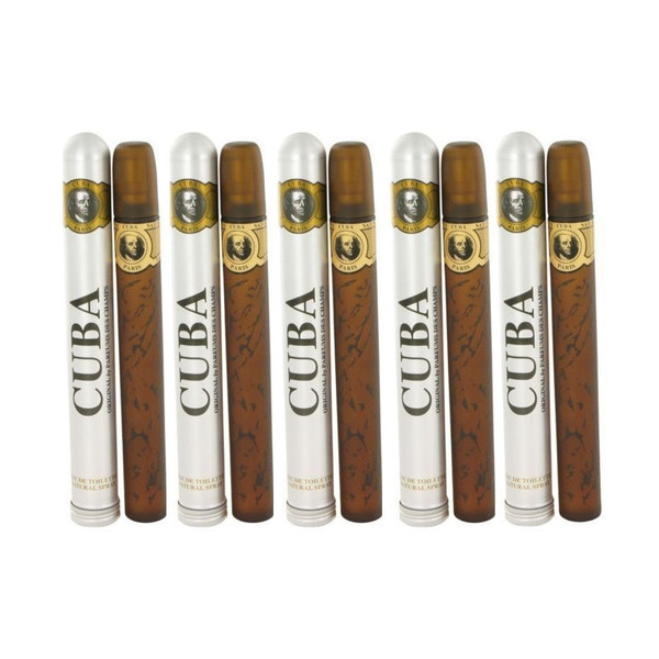 Cuba Gold By New Brands Eau De Toilette 1.17 oz / 35 ml Unbox (SET OF 5)