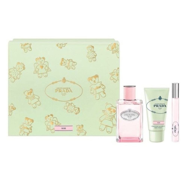 Prada Les Infusions de Prada ROSE 3Pc Unisex Gift Set (EDP3.4oz + EDP10ml + HC)