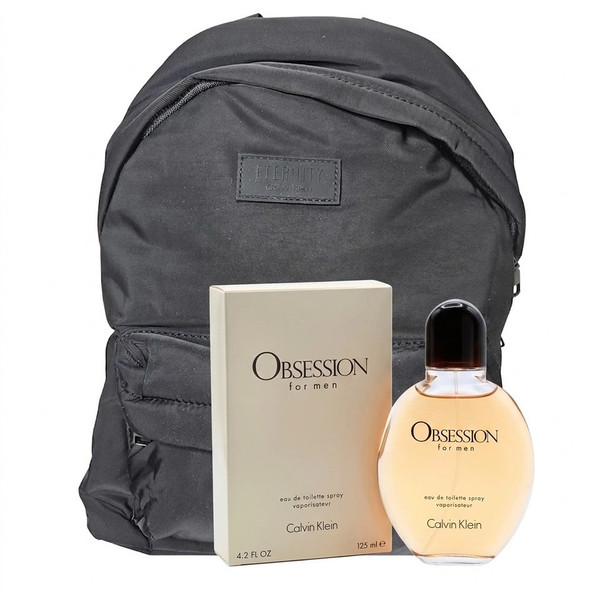 Calvin Klein Obsession EDT 4.2 oz for Men + Free CK Eternity Backpack