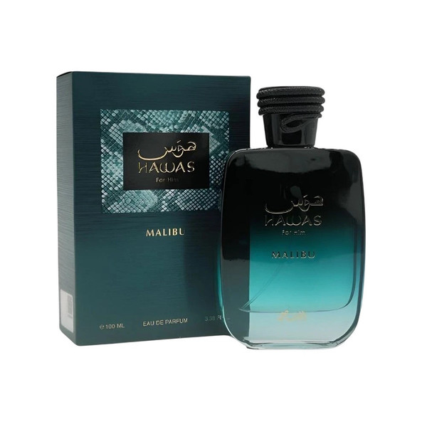 Rasasi Hawas Malibu For Him 3.38 oz / 100 ml Eau De Parfum Men's Spray