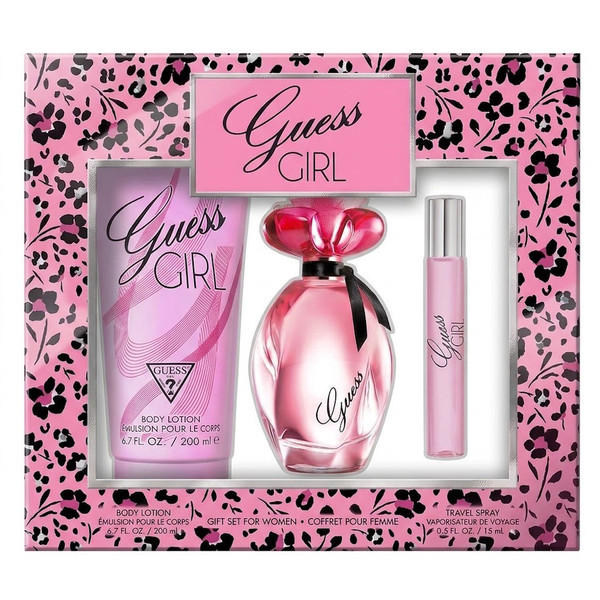 Guess Girl Eau de Toilette 3 Pc Gift Set for Women New Packing