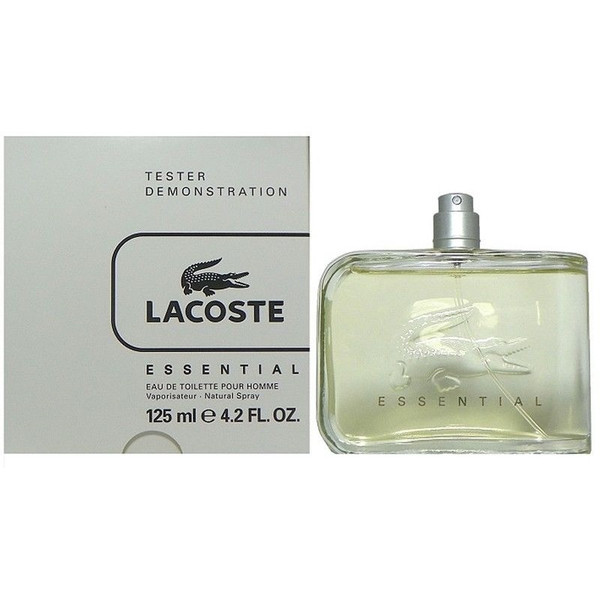 Lacoste Essential Eau De Toilette Spray 4.2 oz / 125 ml For Men White Box