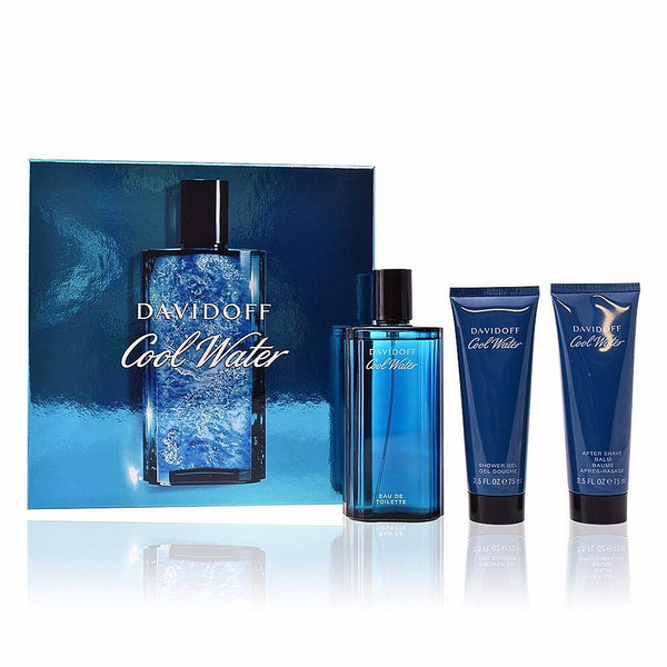 Davidoff Cool Water Eau De Toilette 3PCS Gift Set For Men