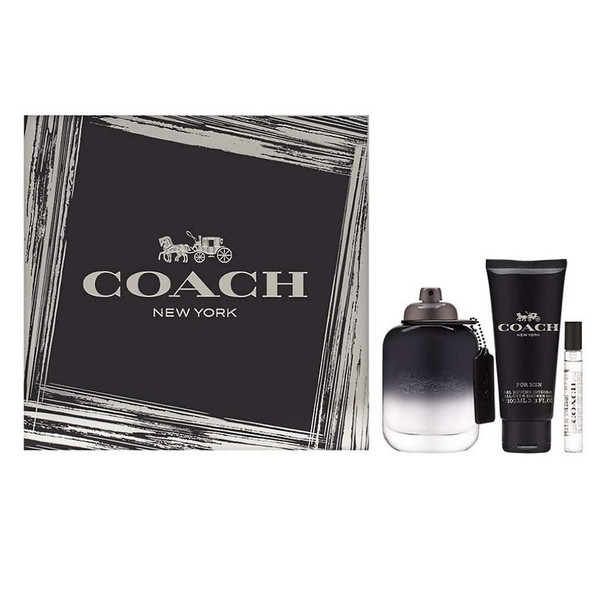 Coach New York For Men Eau de Toilette 3PCS Gift Set