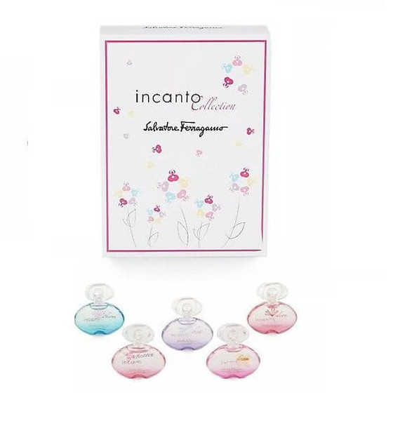 Salvatore Ferragamo 5 Piece Incanto Eau De Toilette Mini Set