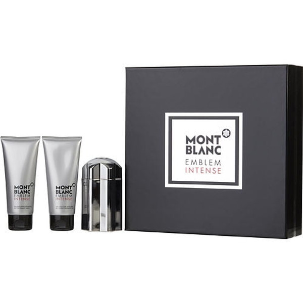 Mont Blanc Emblem Intense 3 Piece Gift Set For Men