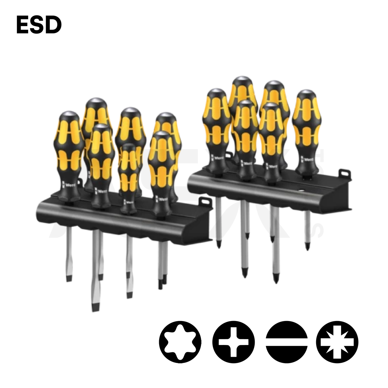 KIT DE DESTORNILLADORES ESD 13 PIEZAS