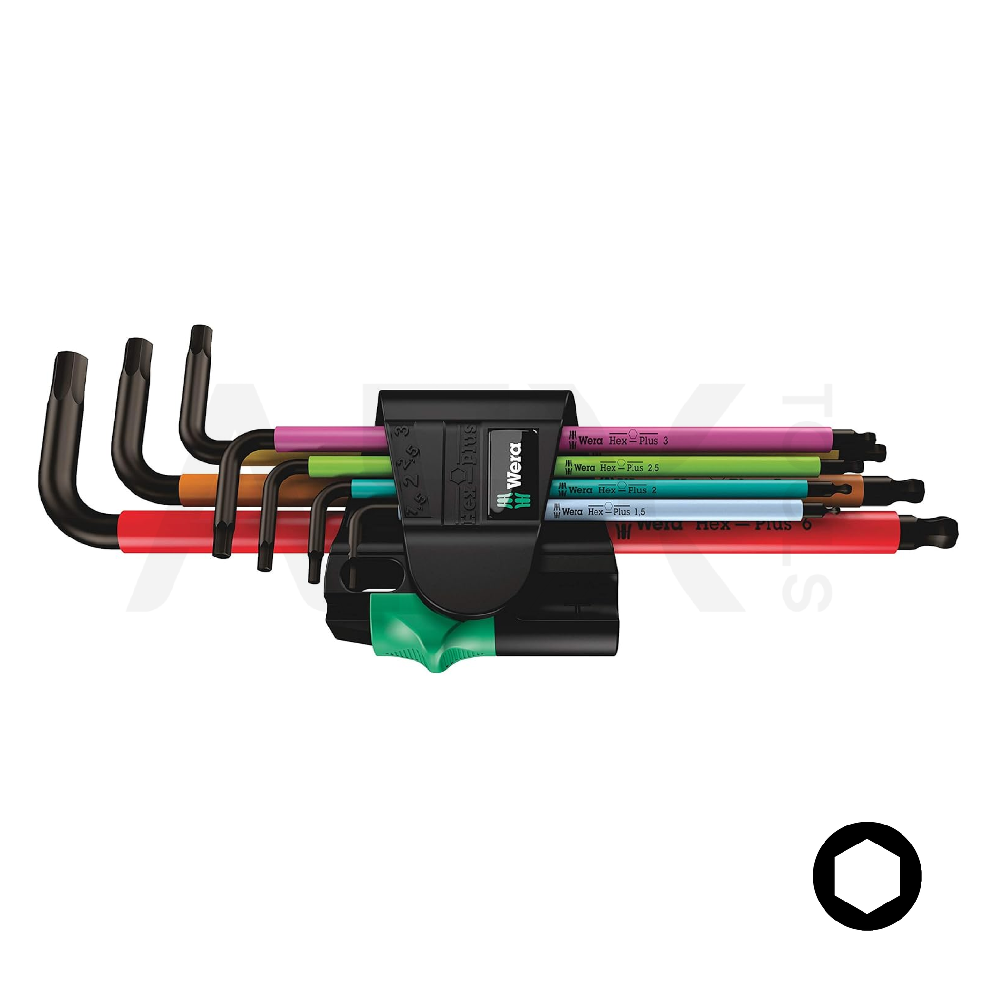 KIT DE LLAVES ALLEN METRICO 7 PIEZAS