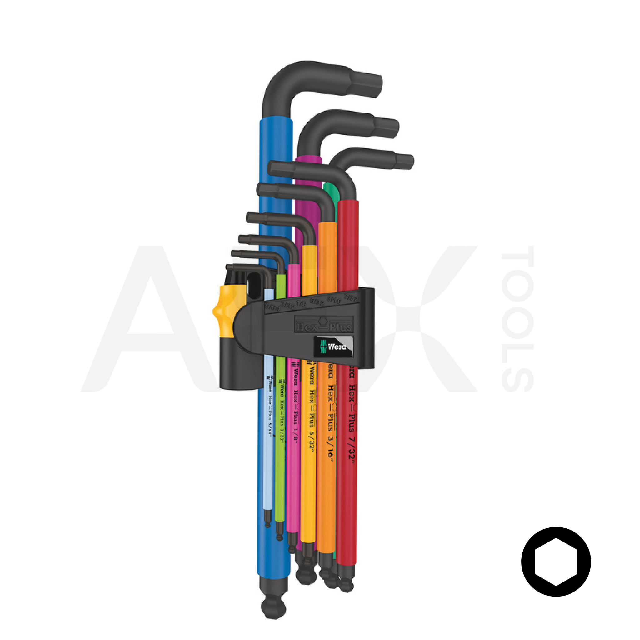 KIT DE LLAVES ALLEN METRICO 9 PIEZAS