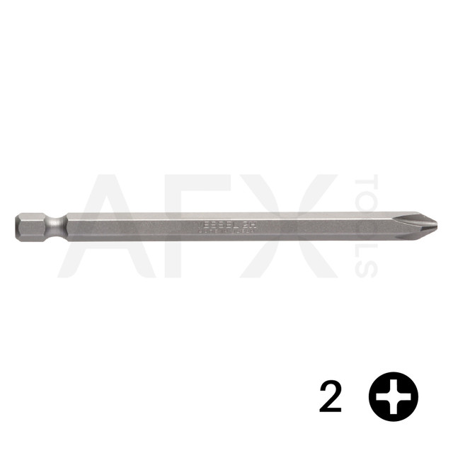 Punta PHILLIPS 2, Largo 65mm, 1/4" Hexagonal (10 piezas)