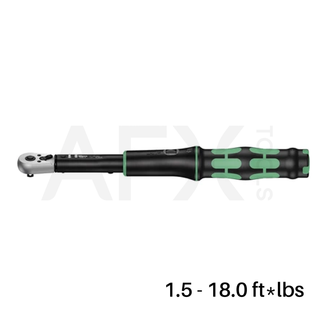 LLAVE MATRACA HEXPLUS 1/4" HEX 1.5 - 18.0 ft*lbs