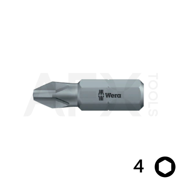 Punta HEXPLUS 4, Largo 25mm, 1/4" Hexagonal (10 piezas)