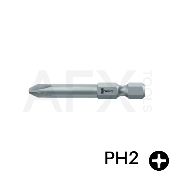 Punta PHILLIPS 2, Largo 70mm, 1/4" Hexagonal (10 piezas)
