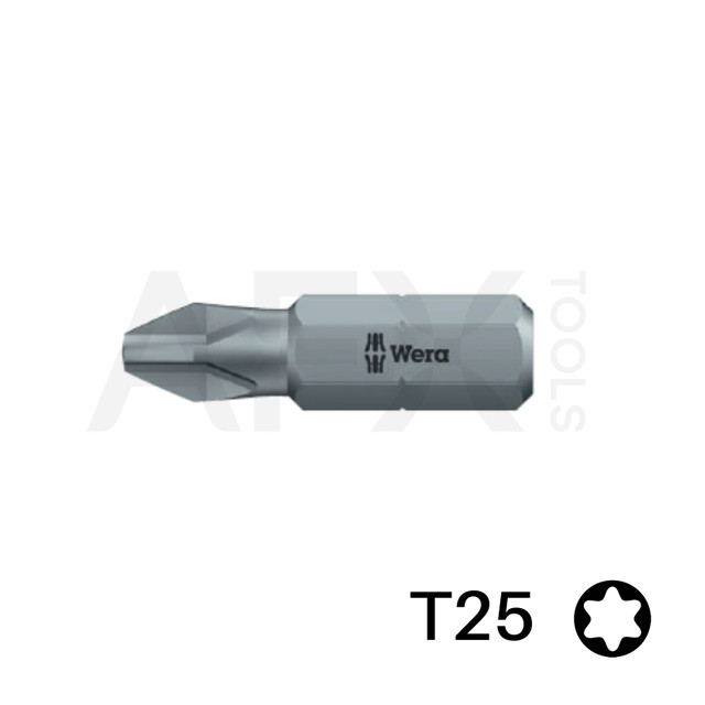 Punta TORX 25, Largo 25mm, 1/4" Hexagonal (10 piezas)