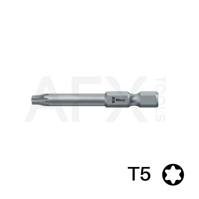 Punta TORX 5, Largo 50mm, 1/4" Hexagonal (10 piezas)