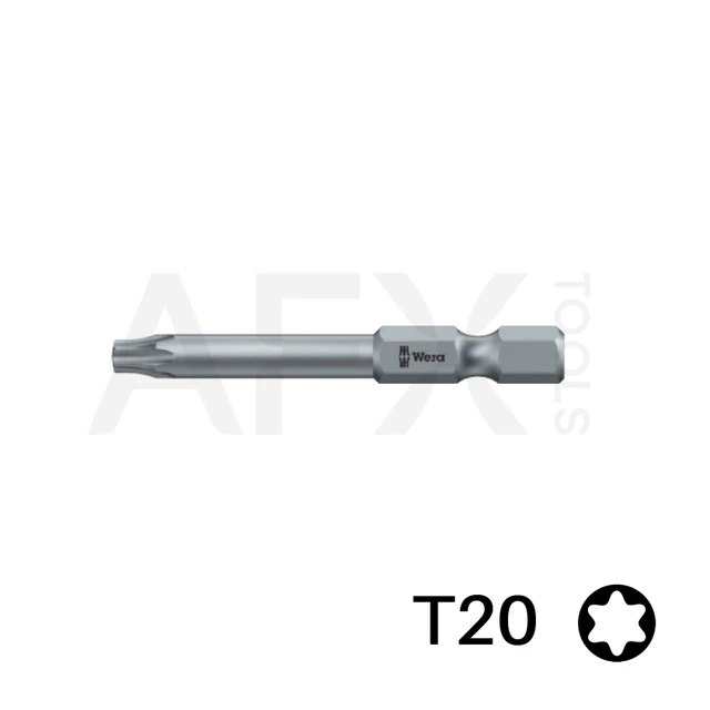 Punta TORX 20, Largo 50mm, 1/4" Hexagonal (10 piezas)