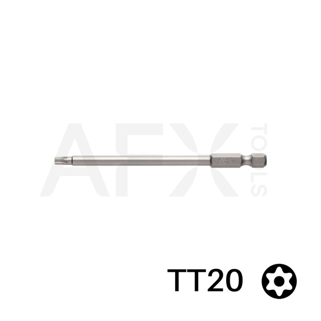 Punta TORX TAMPER 20, Largo 100mm, 1/4" Hexagonal (10 piezas)