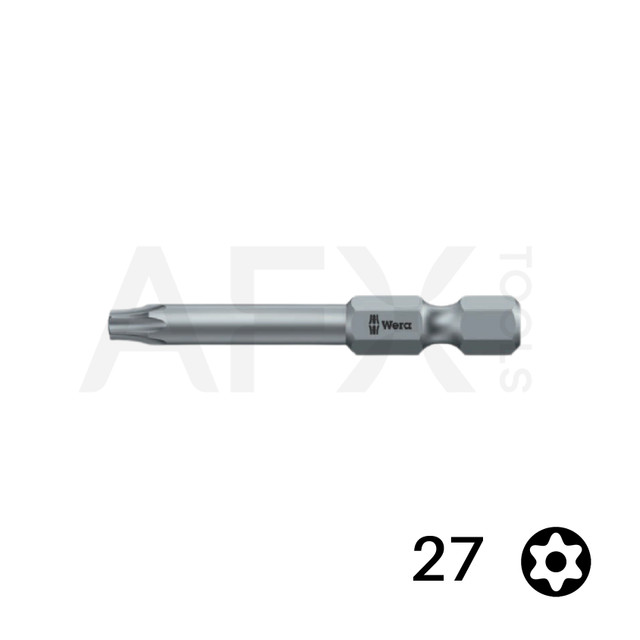 Punta TORX TAMPER 27, Largo 70mm, 1/4" Hexagonal (10 piezas)