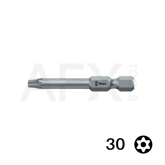 Punta TORX TAMPER 30, Largo 70mm, 1/4" Hexagonal (10 piezas)