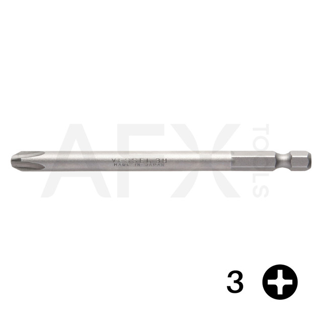 Punta PHILLIPS 3, Largo 100mm, 1/4" Hexagonal (10 piezas)