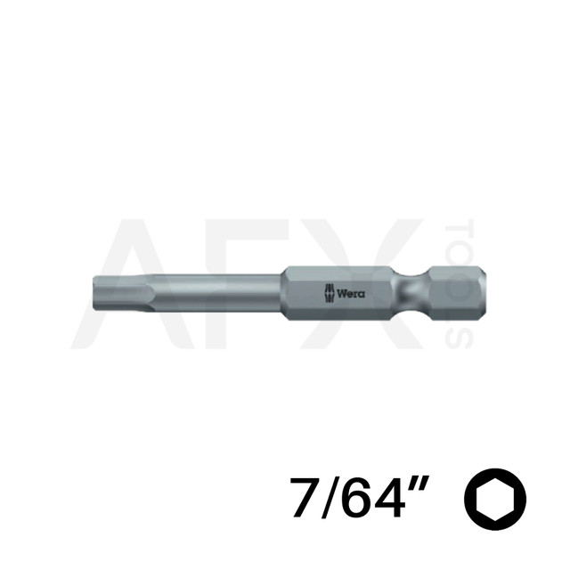 Punta HEXPLUS 7/64", Largo 50mm, 1/4" Hexagonal (10 piezas)
