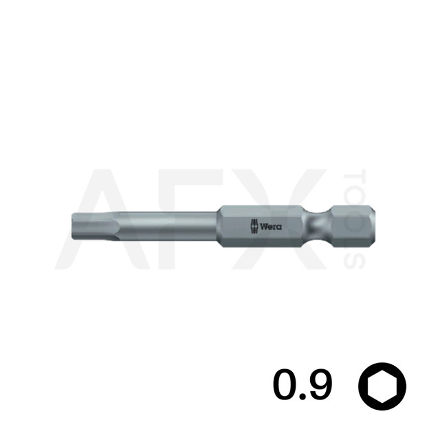 Punta HEXPLUS 0.9, Largo 50mm, 1/4" Hexagonal (10 piezas)