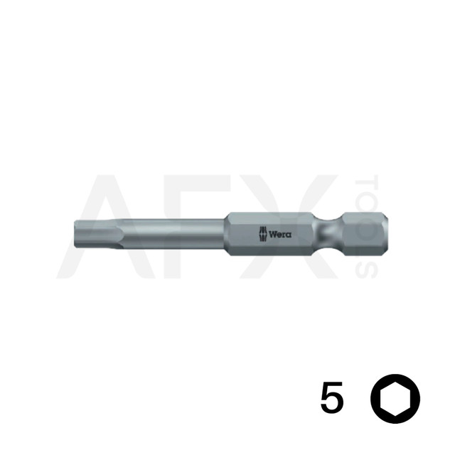 Punta HEXPLUS 5, Largo 50mm, 1/4" Hexagonal (10 piezas)