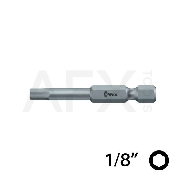 Punta HEXPLUS 1/8", Largo 152mm, 1/4" Hexagonal (10 piezas)
