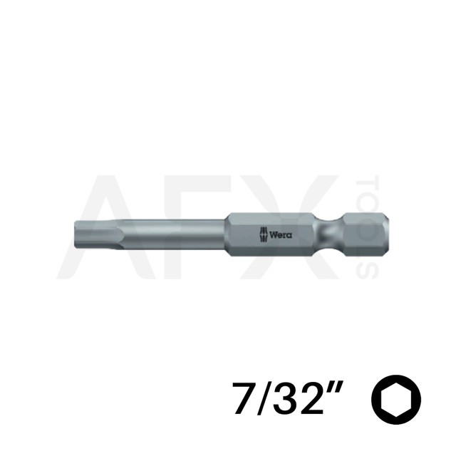Punta HEXPLUS 7/32", Largo 89mm, 1/4" Hexagonal (10 piezas)