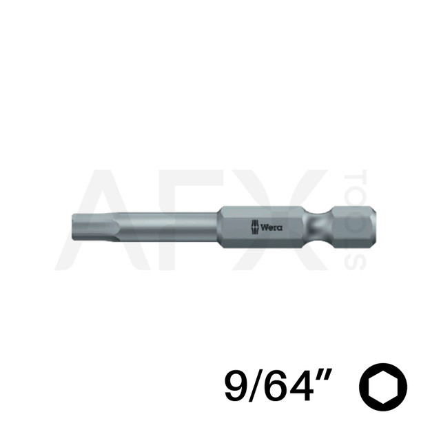 Punta HEXPLUS 9/64", Largo 152mm, 1/4" Hexagonal (10 piezas)