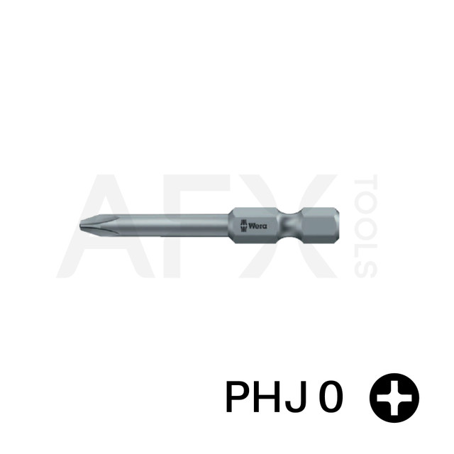 Punta PHILLIPS J 0, Largo 89mm, 1/4" Hexagonal (10 piezas)