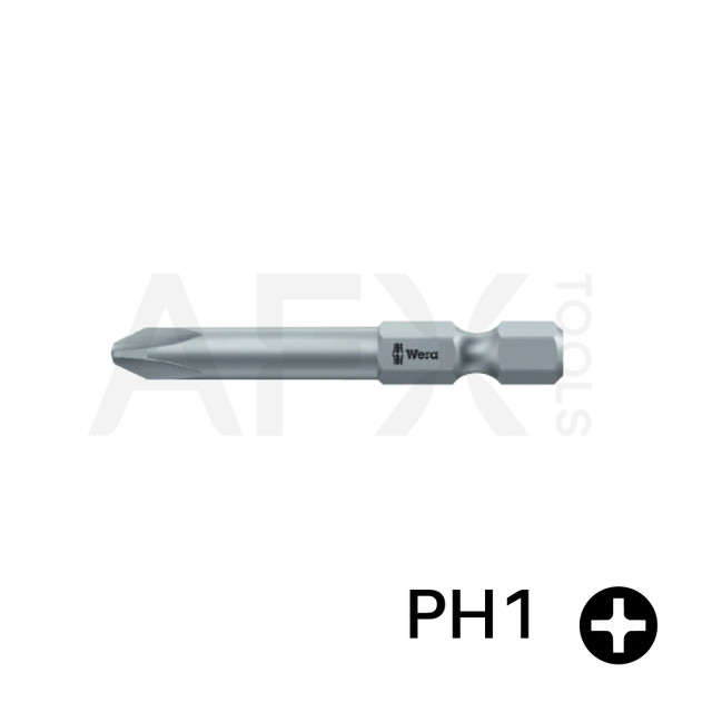 Punta PHILLIPS 1, Largo 89mm, 1/4" Hexagonal (10 piezas)