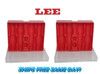 Lee Precision Pair (2) of Red Storage Box with Clear Lid for FOUR (4) Dies 90422