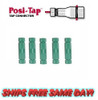 Posi-Lock 6-8 Gage Green, (EX-485, #620) Insulated Butt Splice 5 PK NEW # PL0608