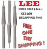 LEE EASY X EXPANDER Decapping Pins for .308 Winchester 3-PACK SE2169 New
