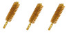 Traditions Bronze Bristle Cleaning Brush .50/.54 Cal. Package of 3  # A1278 New!