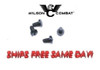 Wilson Combat 1911 Grip Screws, Slot Head, Black Armor-Tuff, 4-Pack # 567B